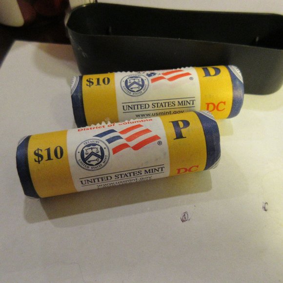 2009 Washington, DC 50 State Quarters Sealed US Mint BU Rolls P&D - Picture 1 of 5